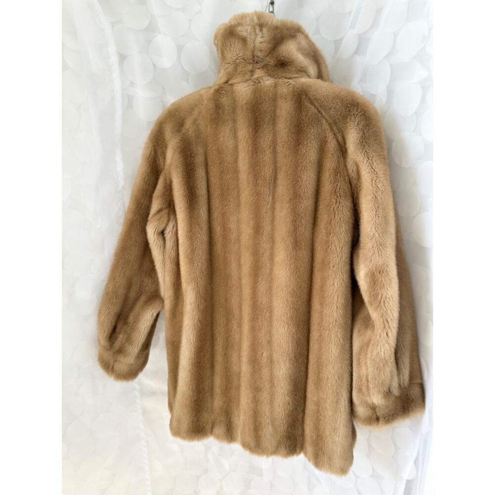 Vintage 70's Womens Faux Fur Teddy Coat Bisque Beige Size Small EUC USA MADE - Picture 7 of 14